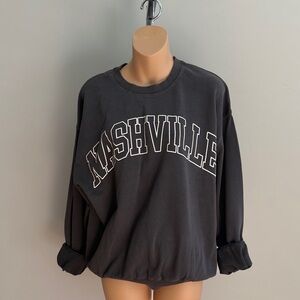 Black Nashville Sweatshirt By Molly Green Size S, never worn.